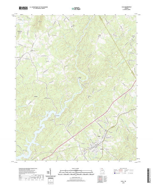 Lula Georgia US Topo Map Image