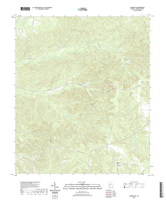 Lumpkin SW Georgia US Topo Map Image