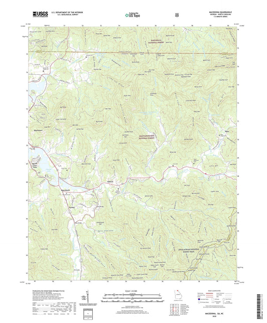 Macedonia Georgia US Topo Map Image