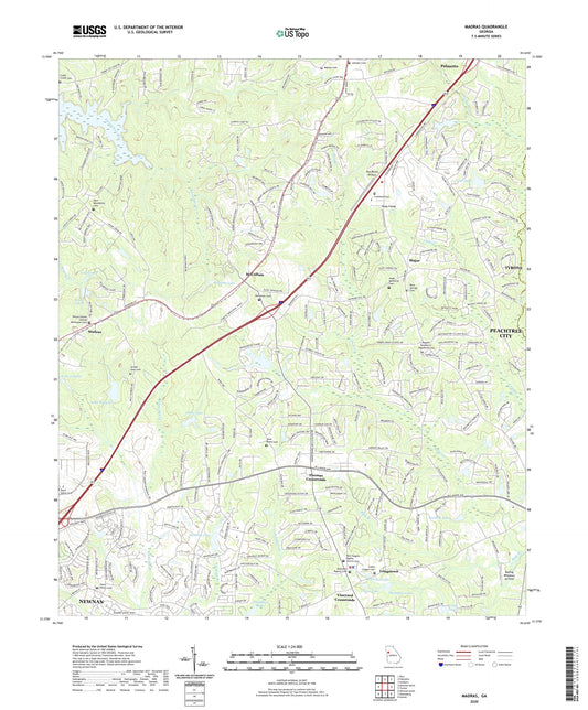 Madras Georgia US Topo Map Image