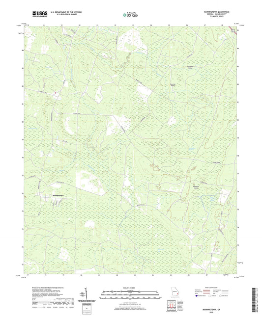 Manningtown Georgia US Topo Map Image