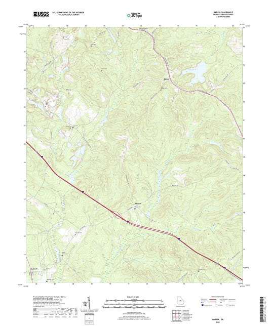Marion Georgia US Topo Map Image