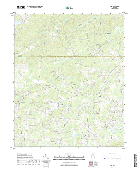 Matt Georgia US Topo Map Image