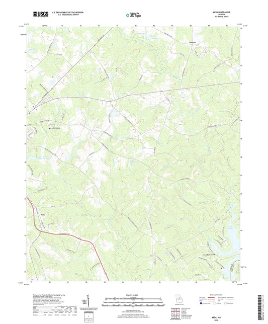 Meda Georgia US Topo Map Image