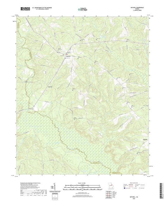 Mitchell Georgia US Topo Map Image