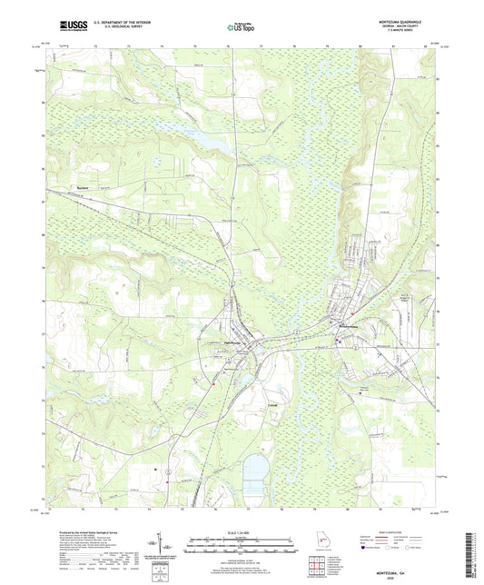 Montezuma Georgia US Topo Map Image