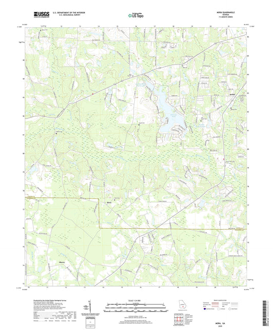 Mora Georgia US Topo Map Image