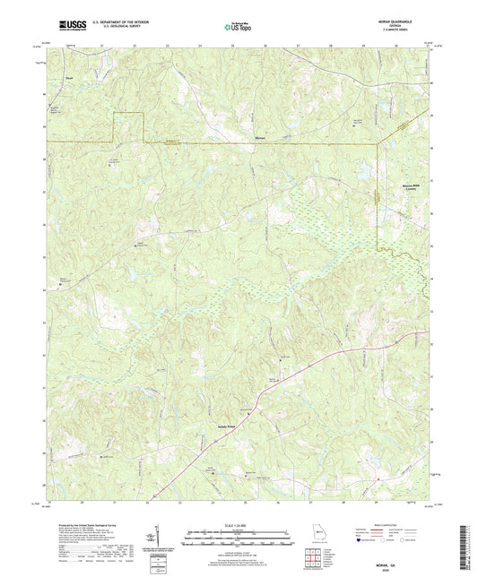 Moran Georgia US Topo Map Image