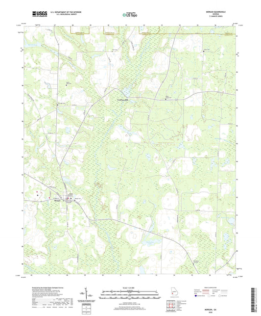 Morgan Georgia US Topo Map Image