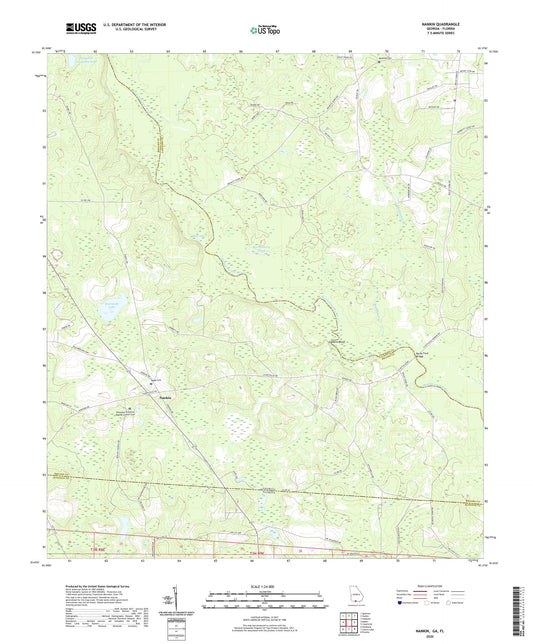 Nankin Georgia US Topo Map Image