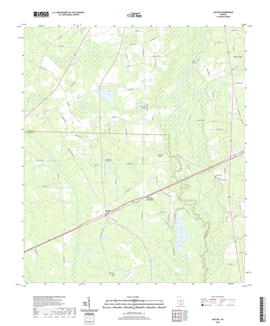 Naylor Georgia US Topo Map Image