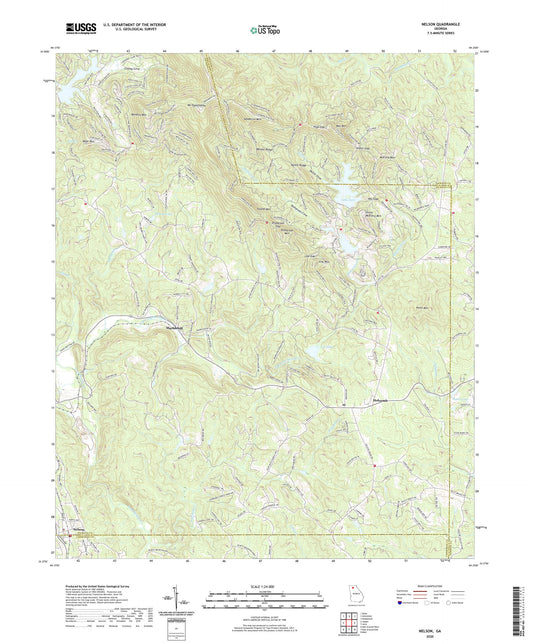 Nelson Georgia US Topo Map Image