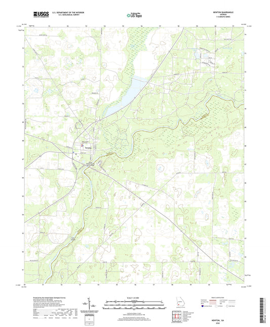 Newton Georgia US Topo Map Image