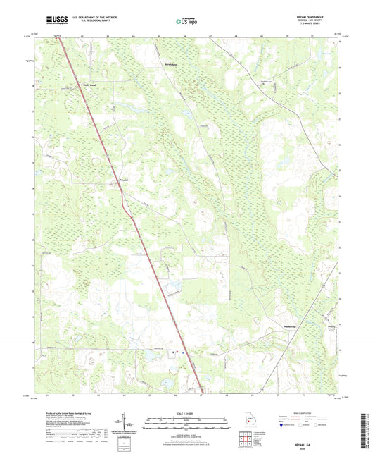 Neyami Georgia US Topo Map Image