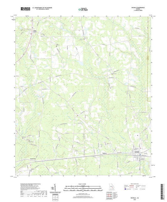 Nicholls Georgia US Topo Map Image