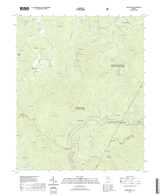Noontootla Georgia US Topo Map Image