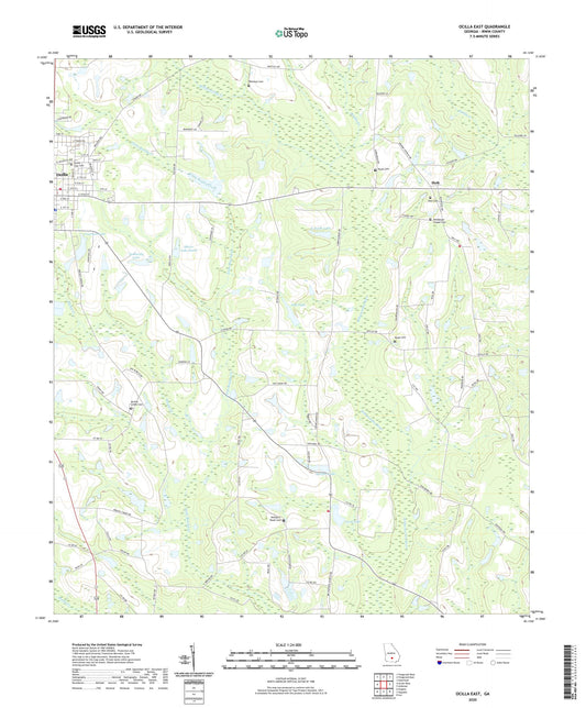 Ocilla East Georgia US Topo Map Image