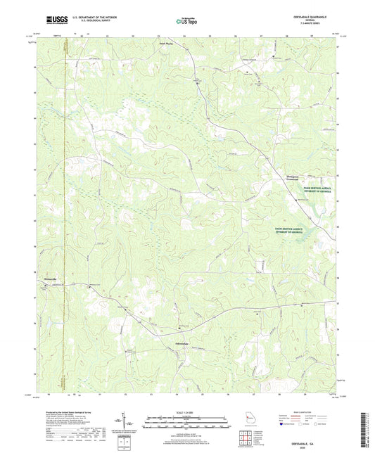 Odessadale Georgia US Topo Map Image