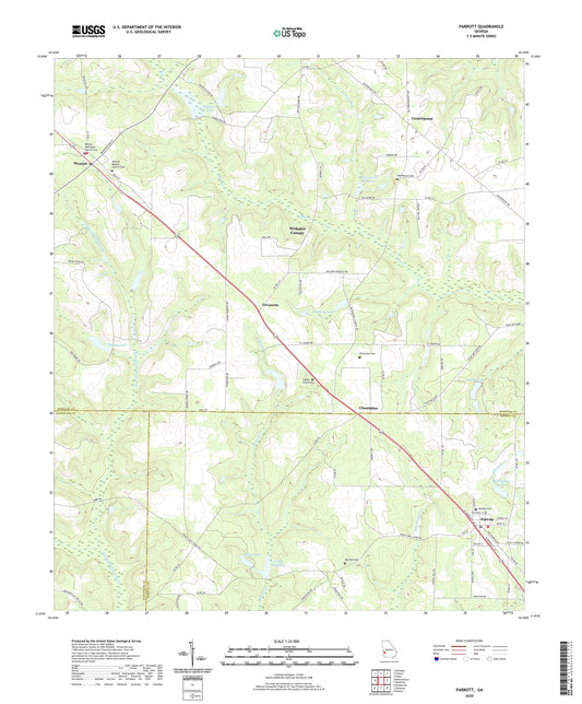 Parrott Georgia US Topo Map Image
