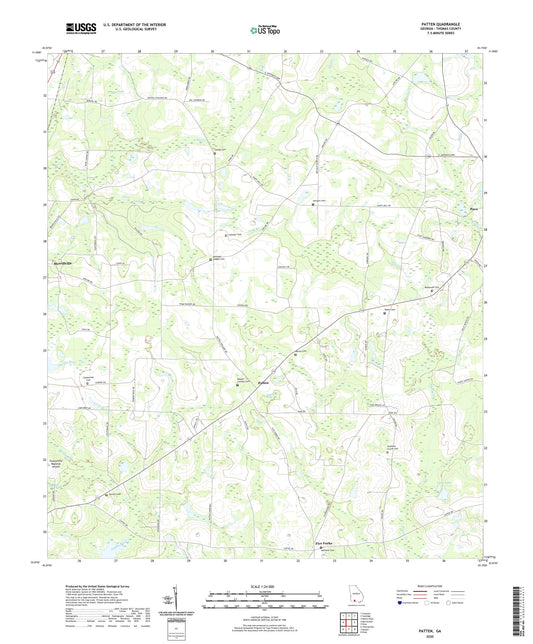 Patten Georgia US Topo Map Image