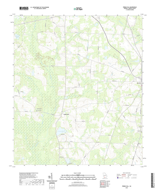 Pebble Hill Georgia US Topo Map Image