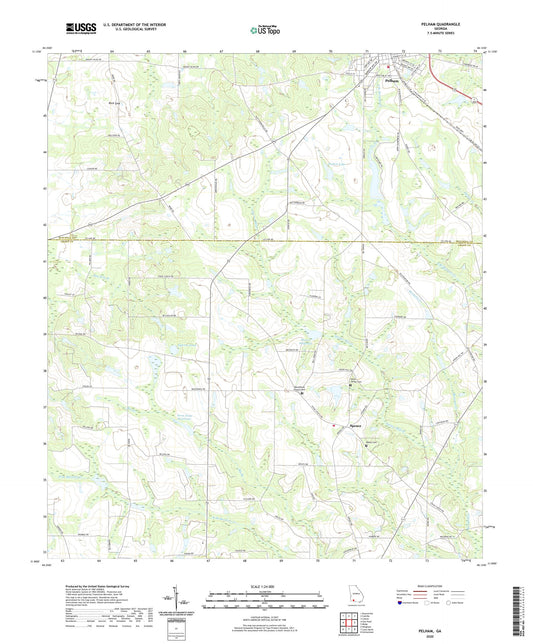 Pelham Georgia US Topo Map Image