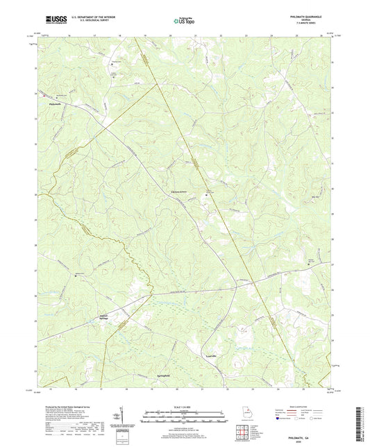 Philomath Georgia US Topo Map Image