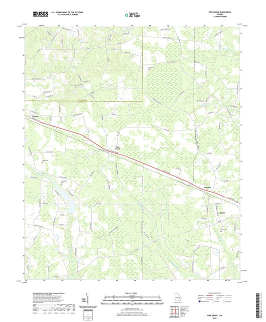 Pine Grove Georgia US Topo Map Image