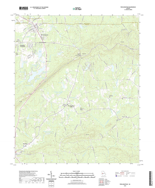 Pine Mountain Georgia US Topo Map Image
