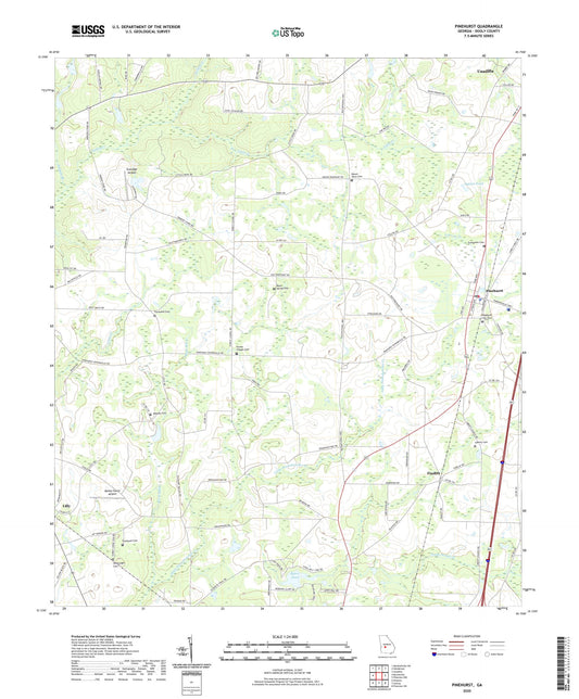 Pinehurst Georgia US Topo Map Image