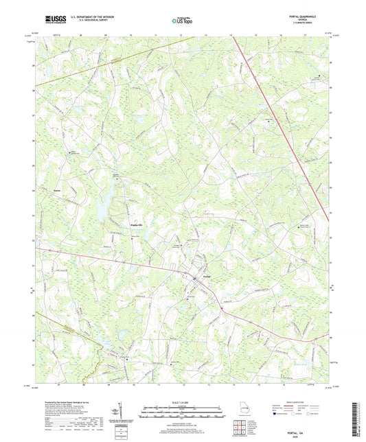 Portal Georgia US Topo Map Image
