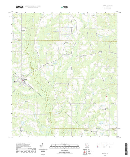 Rebecca Georgia US Topo Map Image