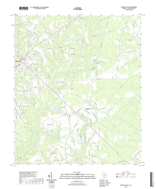 Reidsville East Georgia US Topo Map Image