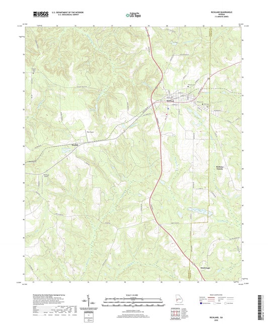 Richland Georgia US Topo Map Image
