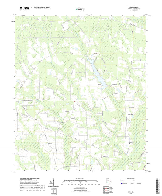 Ritch Georgia US Topo Map Image