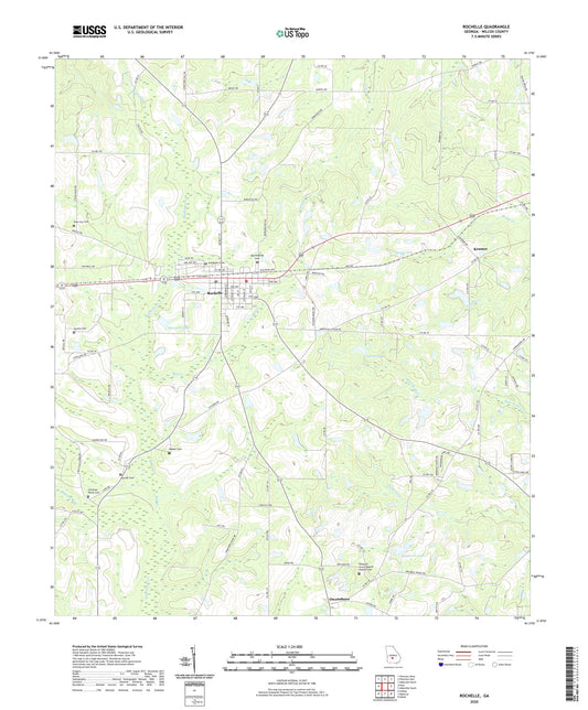 Rochelle Georgia US Topo Map Image