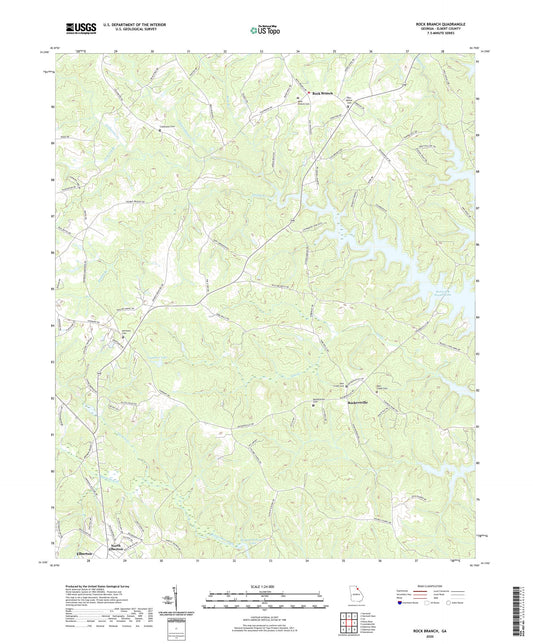 Rock Branch Georgia US Topo Map Image