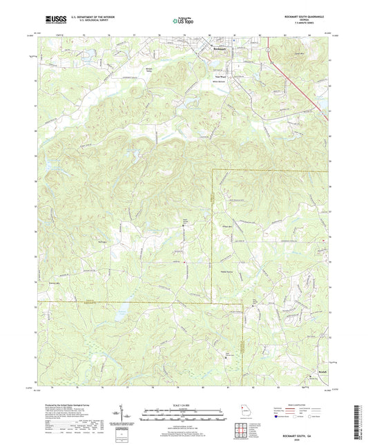 Rockmart South Georgia US Topo Map Image