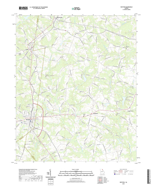 Royston Georgia US Topo Map Image