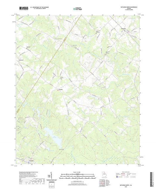 Rutledge North Georgia US Topo Map Image
