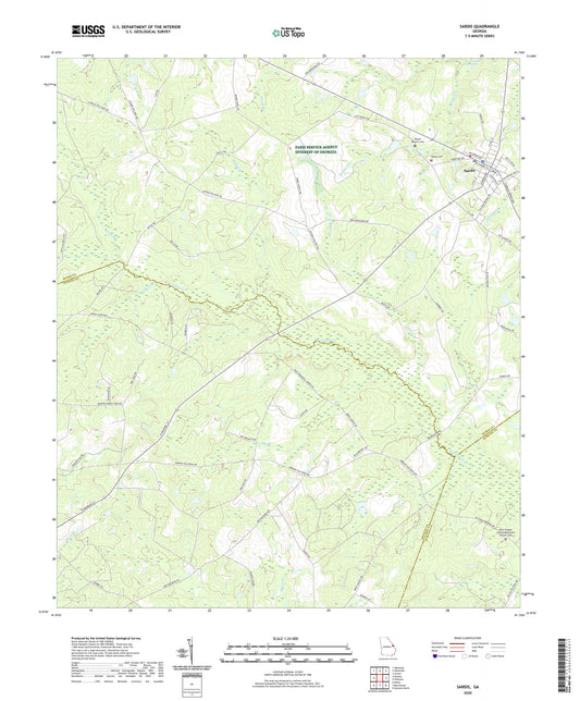 Sardis Georgia US Topo Map Image