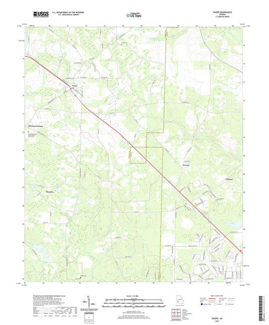 Sasser Georgia US Topo Map Image