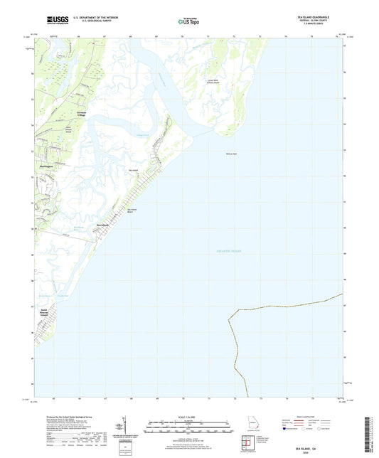 Sea Island Georgia US Topo Map Image
