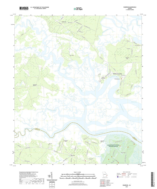 Seabrook Georgia US Topo Map Image