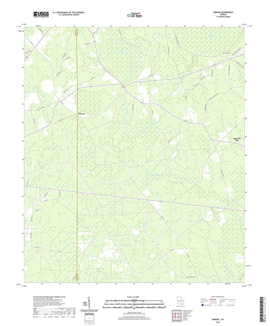 Sirmans Georgia US Topo Map Image