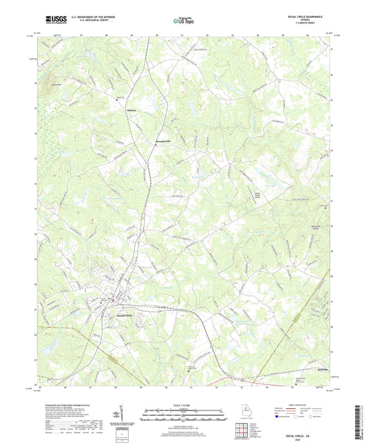 Social Circle Georgia US Topo Map Image