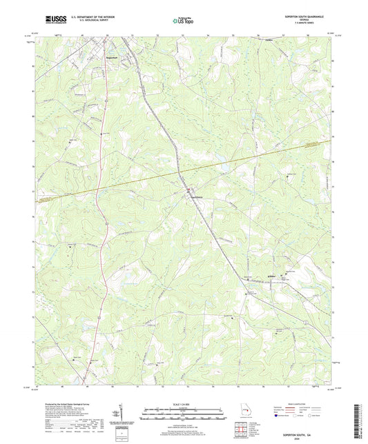 Soperton South Georgia US Topo Map Image