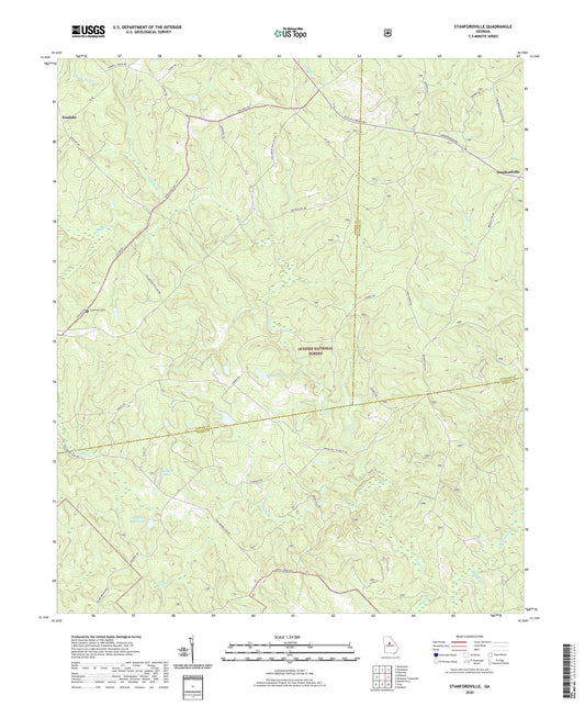 Stanfordville Georgia US Topo Map Image