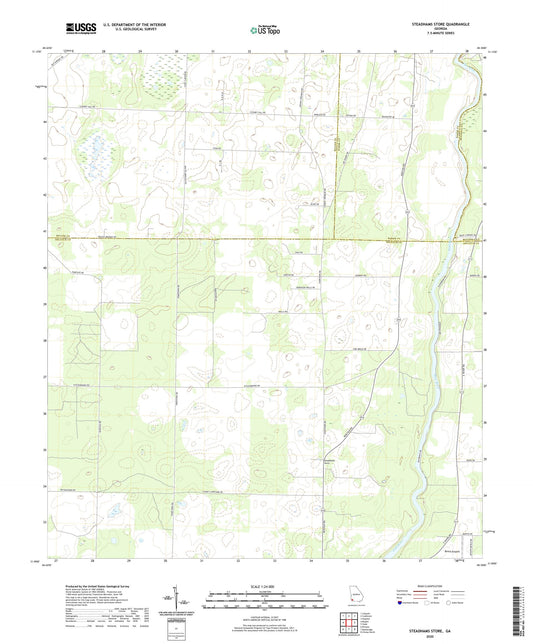 Steadhams Store Georgia US Topo Map Image