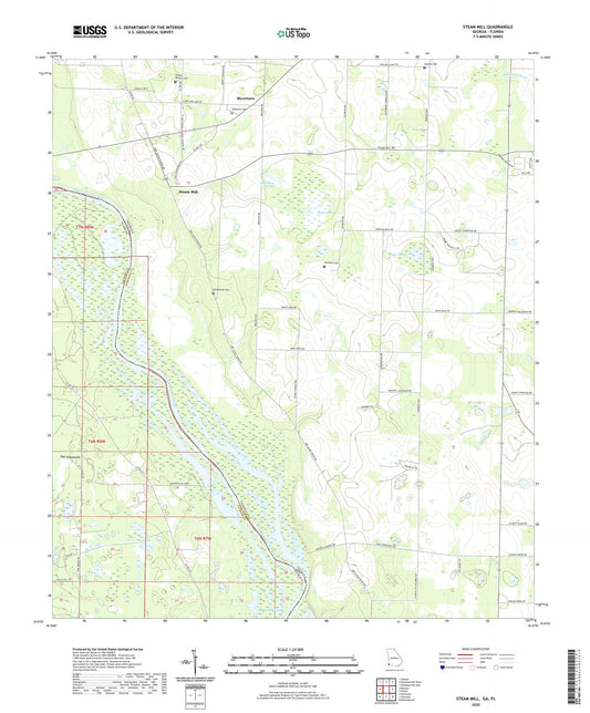Steam Mill Georgia US Topo Map Image